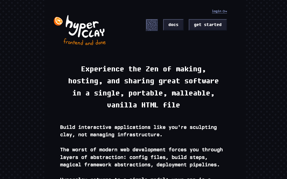 Screenshot of Hyperclay