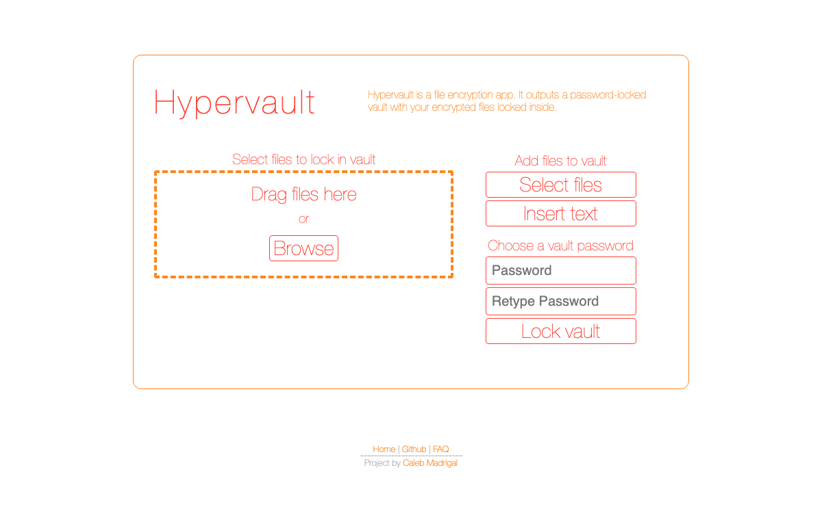 Screenshot of Hypervault